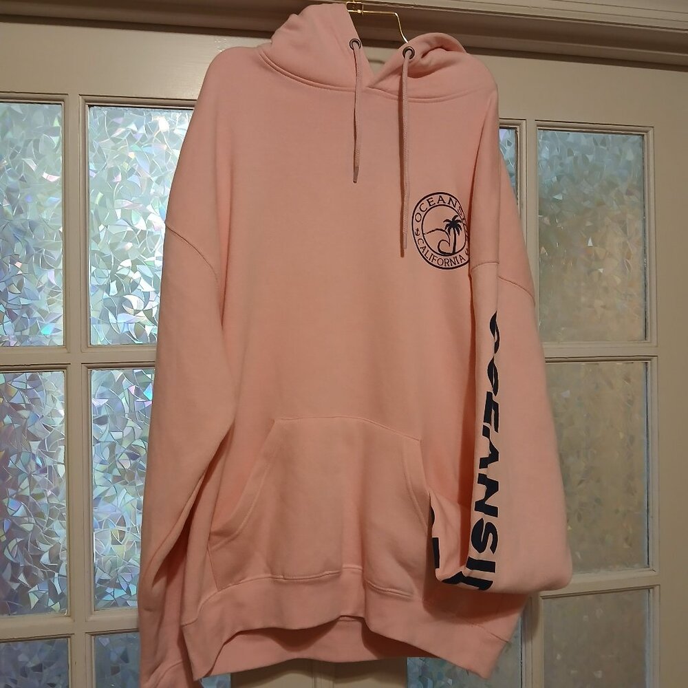 Unisex Pink Oceanside California Surf Hoodie- NWOT
